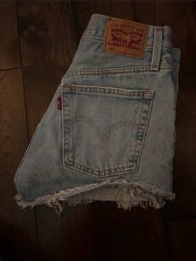 Levi's Vintage Light Blue Denim Cutoff Shorts